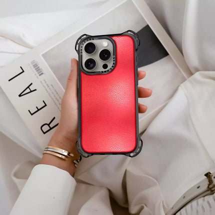 iPhone 16 Pro Max Case Bounce Leather — Valentine Red