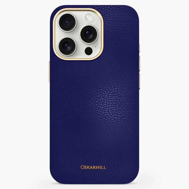 iPhone 13 Pro Max Case Elite Leather — Night Blue