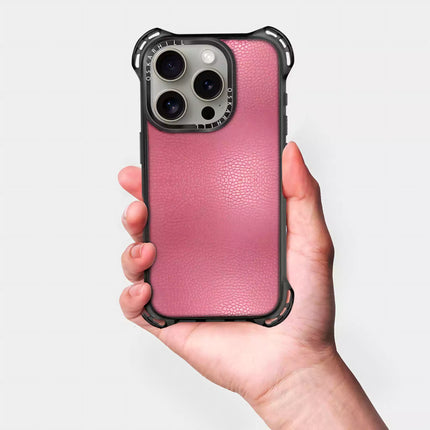 iPhone 16 Pro Max Case Bounce Leather — Dirty Pink