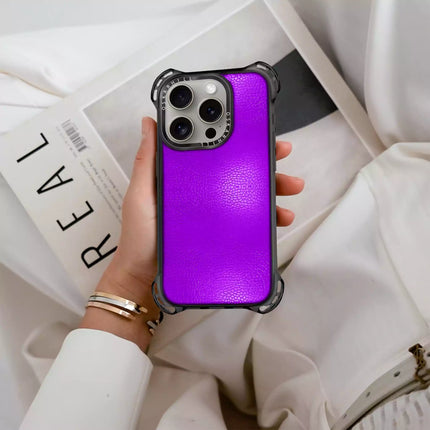 iPhone 16 Pro Max Case Bounce Leather — Dark Violet