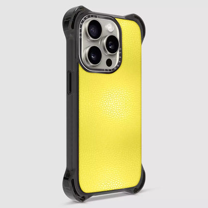 iPhone 16 Pro Max Case Bounce Leather — Corn Yellow