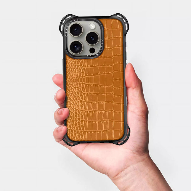 iPhone 14 Pro Case Alligator Bounce — Ruddy Brown