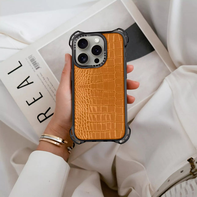 iPhone 15 Pro Case Alligator Bounce — Ruddy Brown