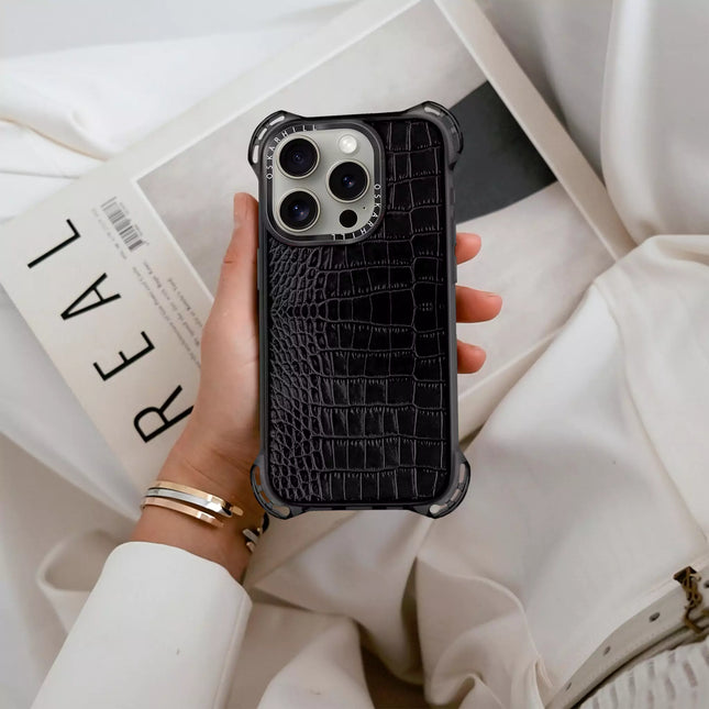 iPhone 13 Pro Max Case Alligator Bounce — Smoky Black