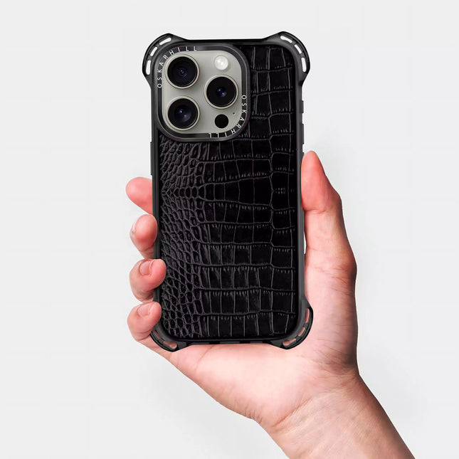 iPhone 13 Pro Case Alligator Bounce — Smoky Black