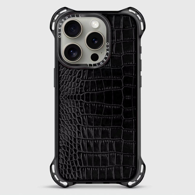 iPhone 14 Pro Max Case Alligator Bounce — Smoky Black