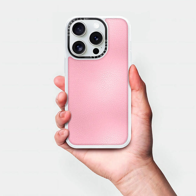 iPhone 13 Pro Case Classic Leather — Baby Pink