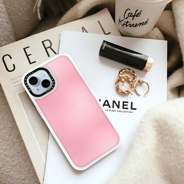 iPhone 14 Case Classic Leather — Baby Pink