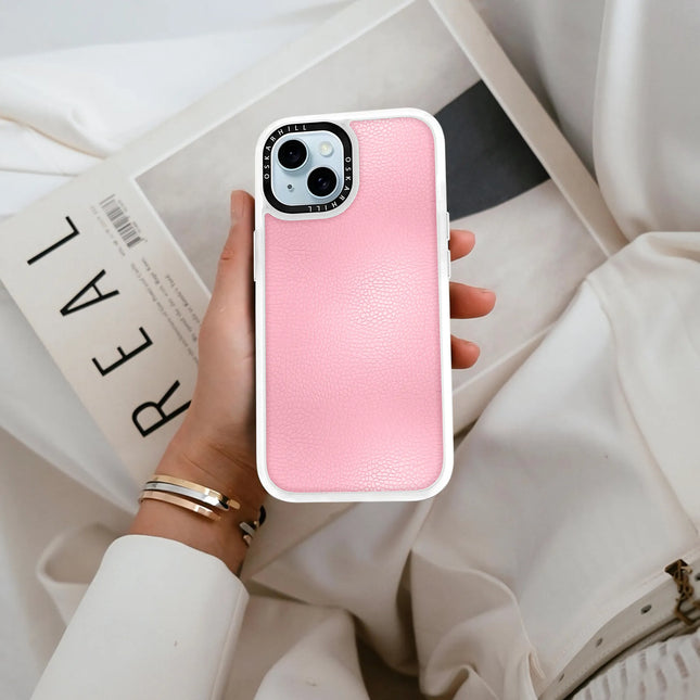 iPhone 14 Plus Case Classic Leather — Baby Pink