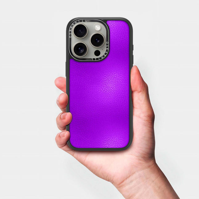 iPhone 16 Pro Max Case Elite Leather — Dark Violet