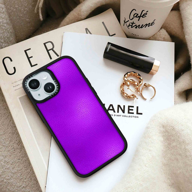 iPhone 13 Case Elite Leather — Dark Violet