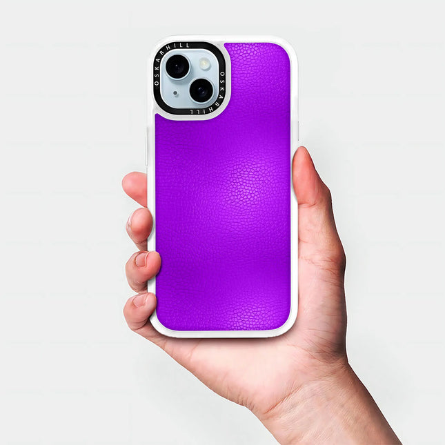 iPhone 15 Plus Case Classic Leather — Dark Violet