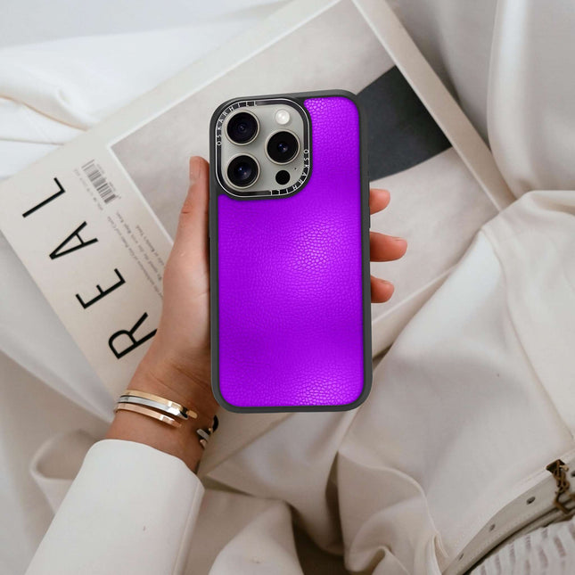 iPhone 14 Pro Case Elite Leather — Dark Violet