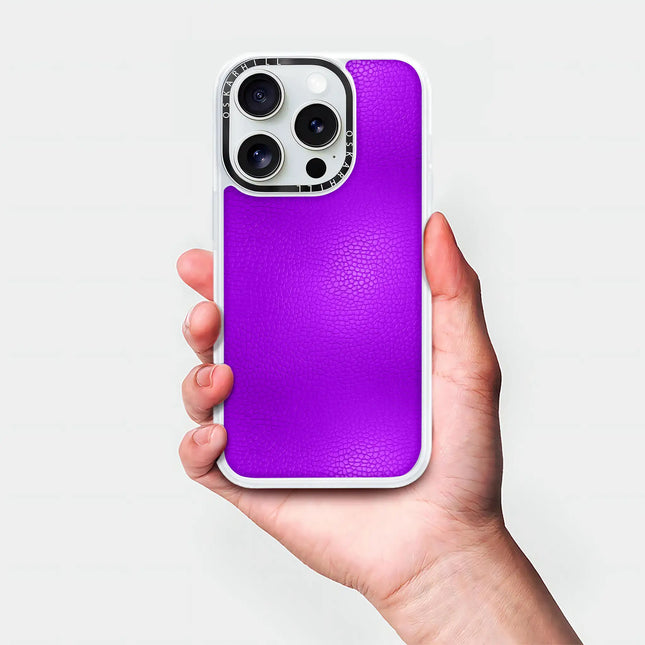 iPhone 15 Pro Case Classic Leather — Dark Violet