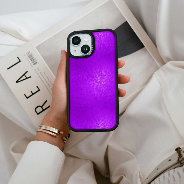 iPhone 13 Case Elite Leather — Dark Violet