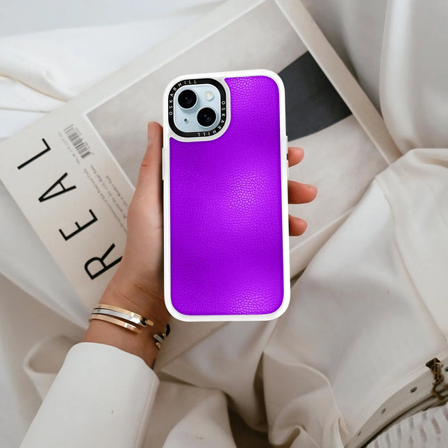 iPhone 13 Case Classic Leather — Dark Violet