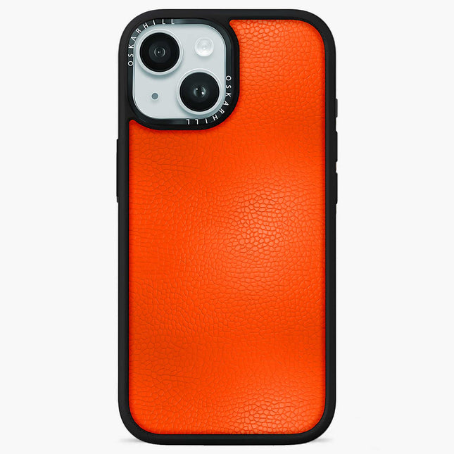 iPhone 13 Case Elite Leather — Reddish Orange