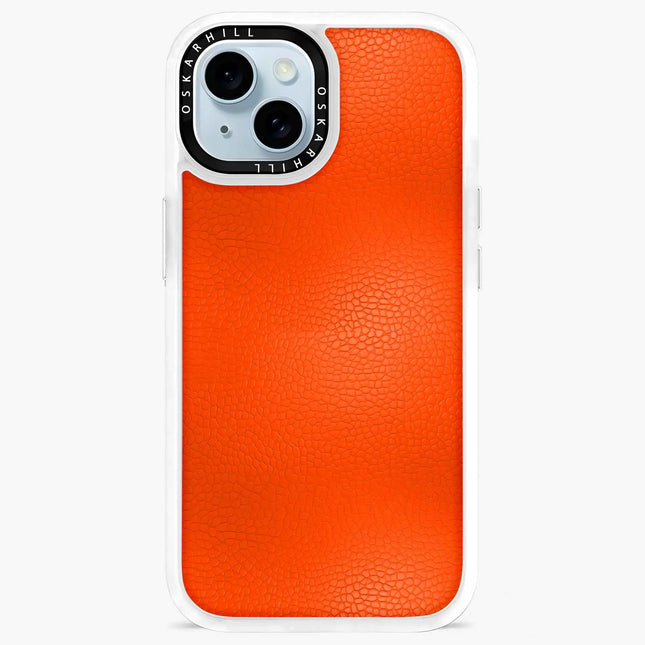 iPhone 14 Plus Case Classic Leather — Reddish Orange