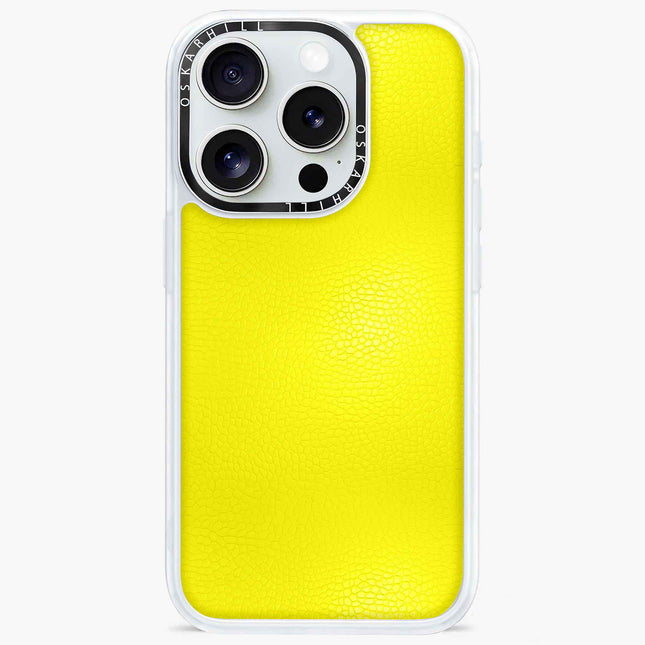 iPhone 16 Pro Max Case Classic Leather — Corn Yellow