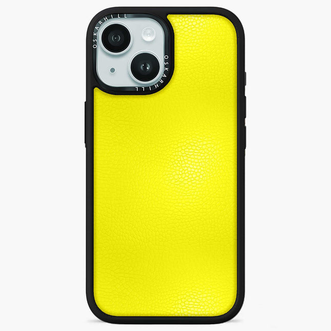 iPhone 14 Case Elite Leather — Lemon Yellow