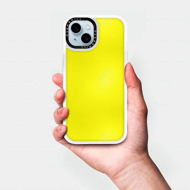 iPhone 13 Case Classic Leather — Lemon Yellow