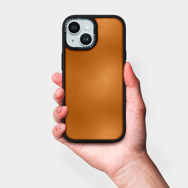 iPhone 15 Plus Case Elite Leather — Ruddy Brown