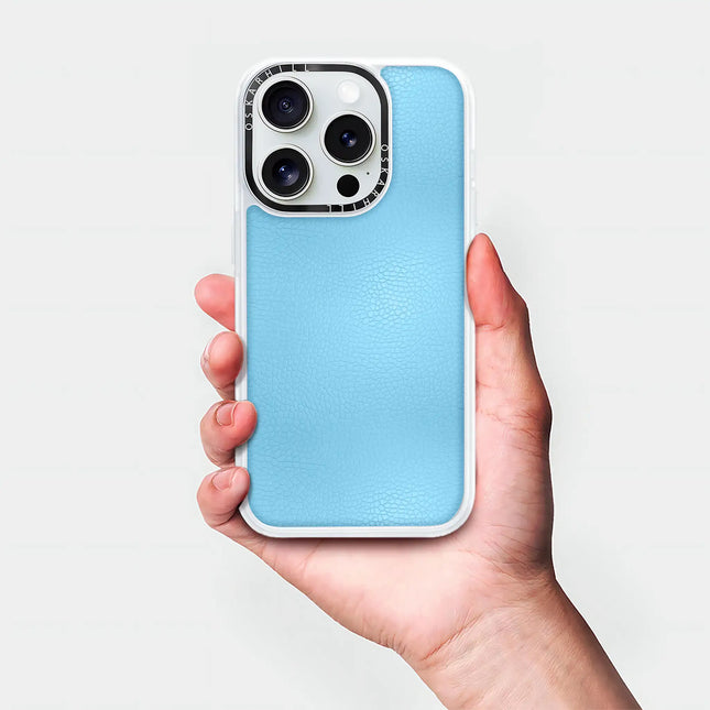 iPhone 14 Pro Max Case Classic Leather — Sky Blue