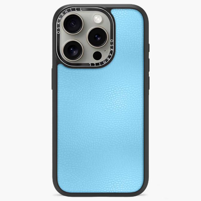 iPhone 15 Pro Case Elite Leather — Sky Blue