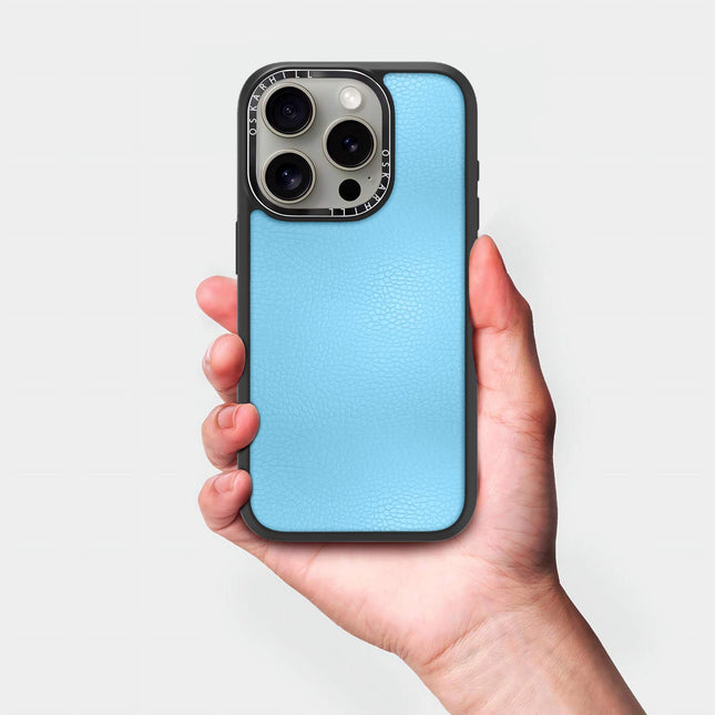 iPhone 14 Pro Case Elite Leather — Sky Blue