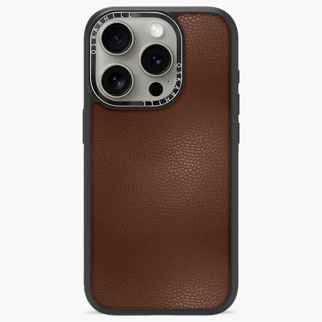 iPhone 14 Pro Case Elite Leather — Seal Brown