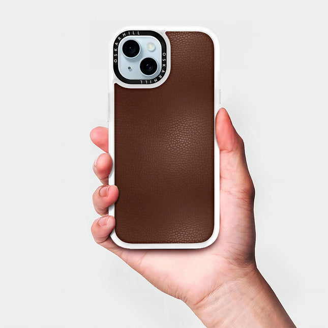 iPhone 15 Case Classic Leather — Seal Brown