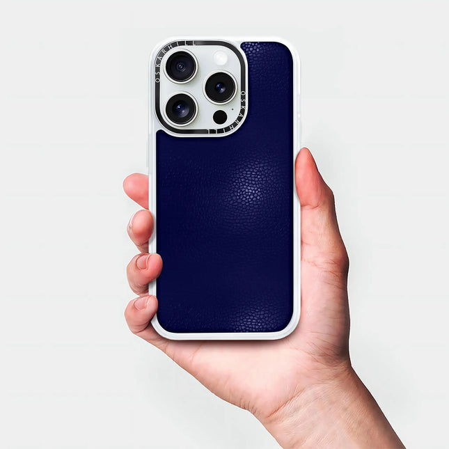 iPhone 15 Pro Max Case Classic Leather — Night Blue