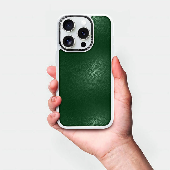 iPhone 13 Pro Max Case Classic Leather — Dark Green