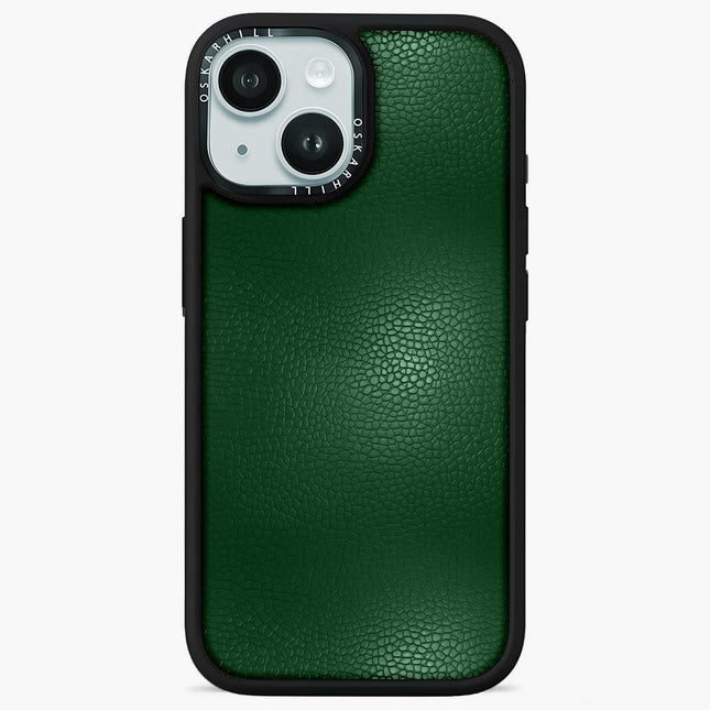 iPhone 14 Case Elite Leather — Dark Green