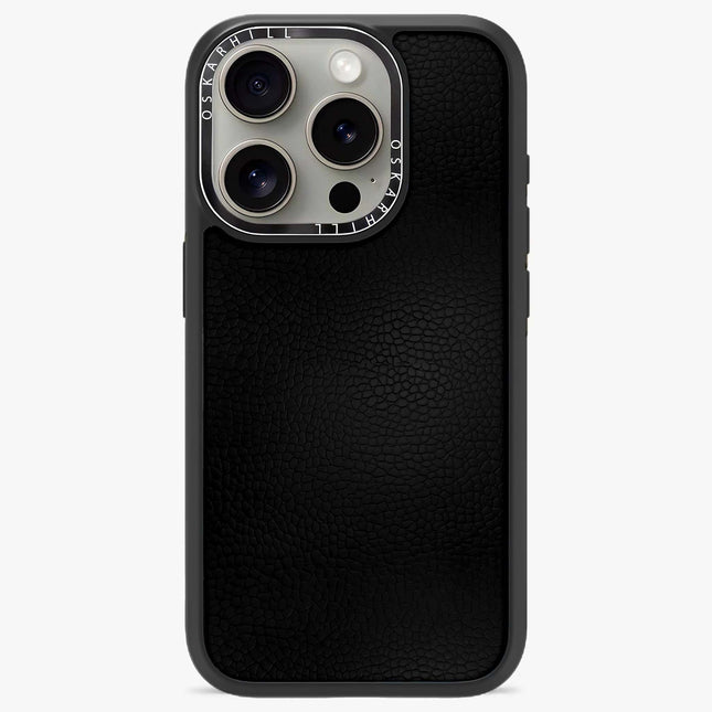 iPhone 14 Pro Case Elite Leather — Smoky Black