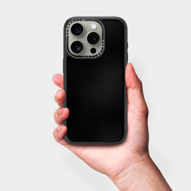 iPhone 13 Pro Case Elite Leather — Smoky Black