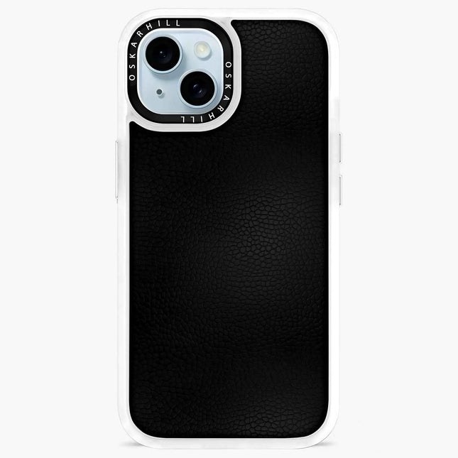 iPhone 15 Case Classic Leather — Smoky Black