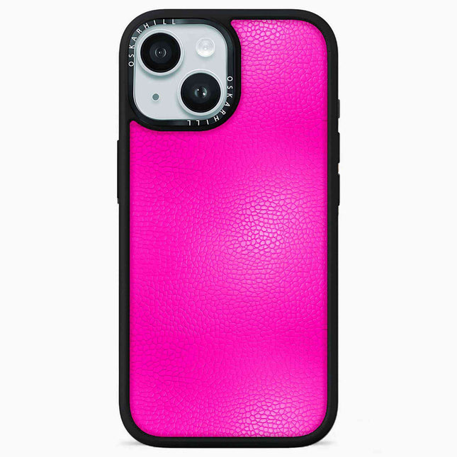 iPhone 14 Case Elite Leather — Shocking Pink