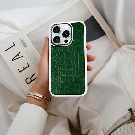 iPhone 13 Pro Max Case Classic Alligator — Phthalo Green