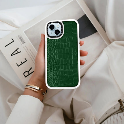 iPhone 13 Case Classic Alligator — Dark Green