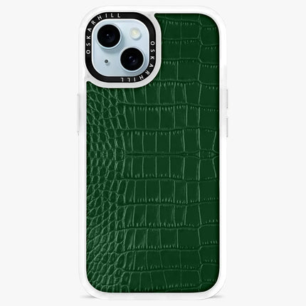 iPhone 14 Case Classic Alligator — Dark Green