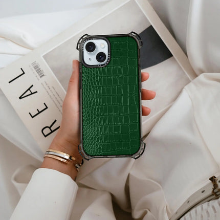 iPhone 14 Case Alligator Bounce — Dark Green