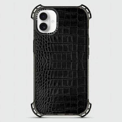 iPhone 16 Plus Case Alligator Bounce — Smoky Black