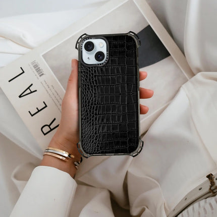 iPhone 15 Plus Case Alligator Bounce — Smoky Black