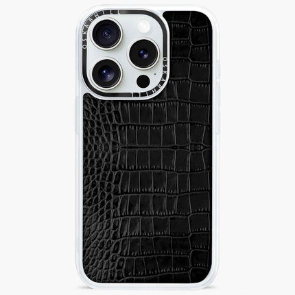 iPhone 13 Pro Case Classic Alligator — Smoky Black