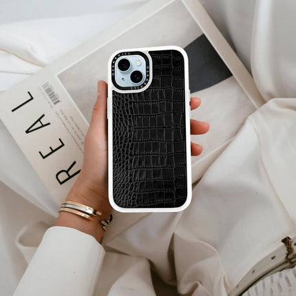 iPhone 13 Mini Case Classic Alligator — Smoky Black