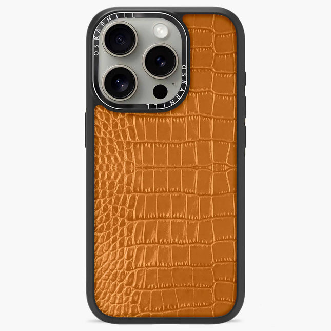 iPhone 14 Pro Max Case Elite Alligator — Ruddy Brown