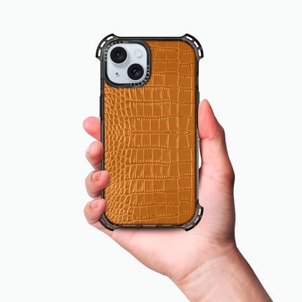 iPhone 15 Case Alligator Bounce — Ruddy Brown