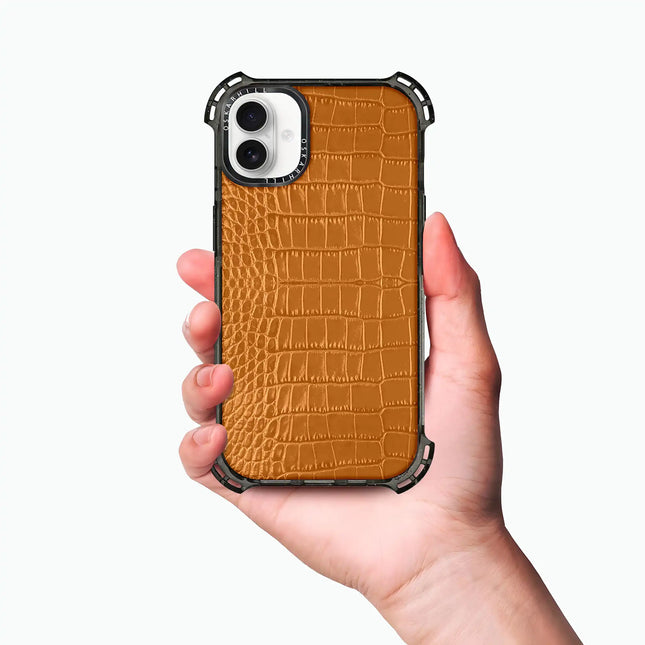 iPhone 16 Case Alligator Bounce — Ruddy Brown