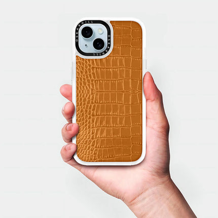 iPhone 13 Mini Case Classic Alligator — Ruddy Brown